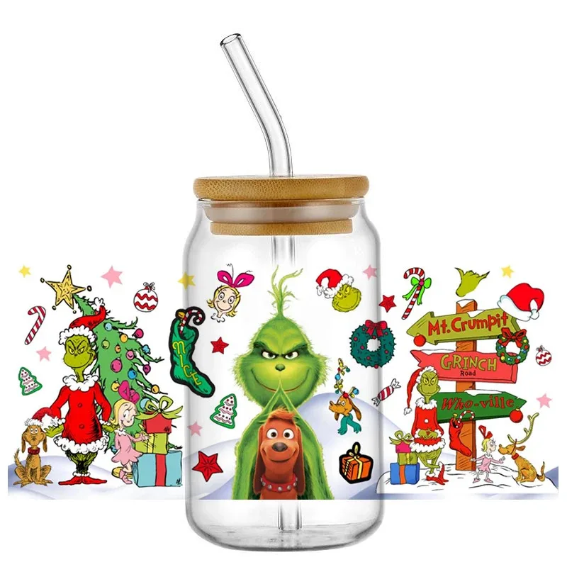 New Design DIY Xmas 3D Christmas Monster Decal Washable UV DTF Cup Wrap Mug Transfer Sticker for 16oz Libbey Glasses Pattern
New Design DIY Xmas 3D Christmas Monster Decal Washable UV DTF Cup Wrap Mug Transfer Sticker for 16oz Libbey Glasses Pattern