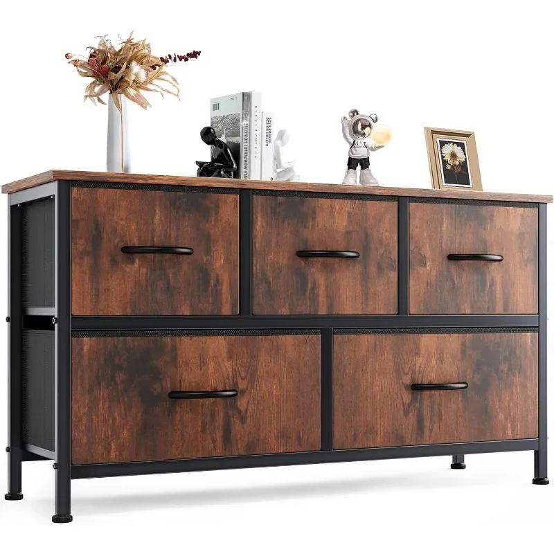 Dresser for Bedroom with 5 Fabric Drawers, Small Chest Organizer Units for Clothing, Closet, Guestroom
Dresser for Bedroom with 5 Fabric Drawers, Small Chest Organizer Units for Clothing, Closet, Guestroom