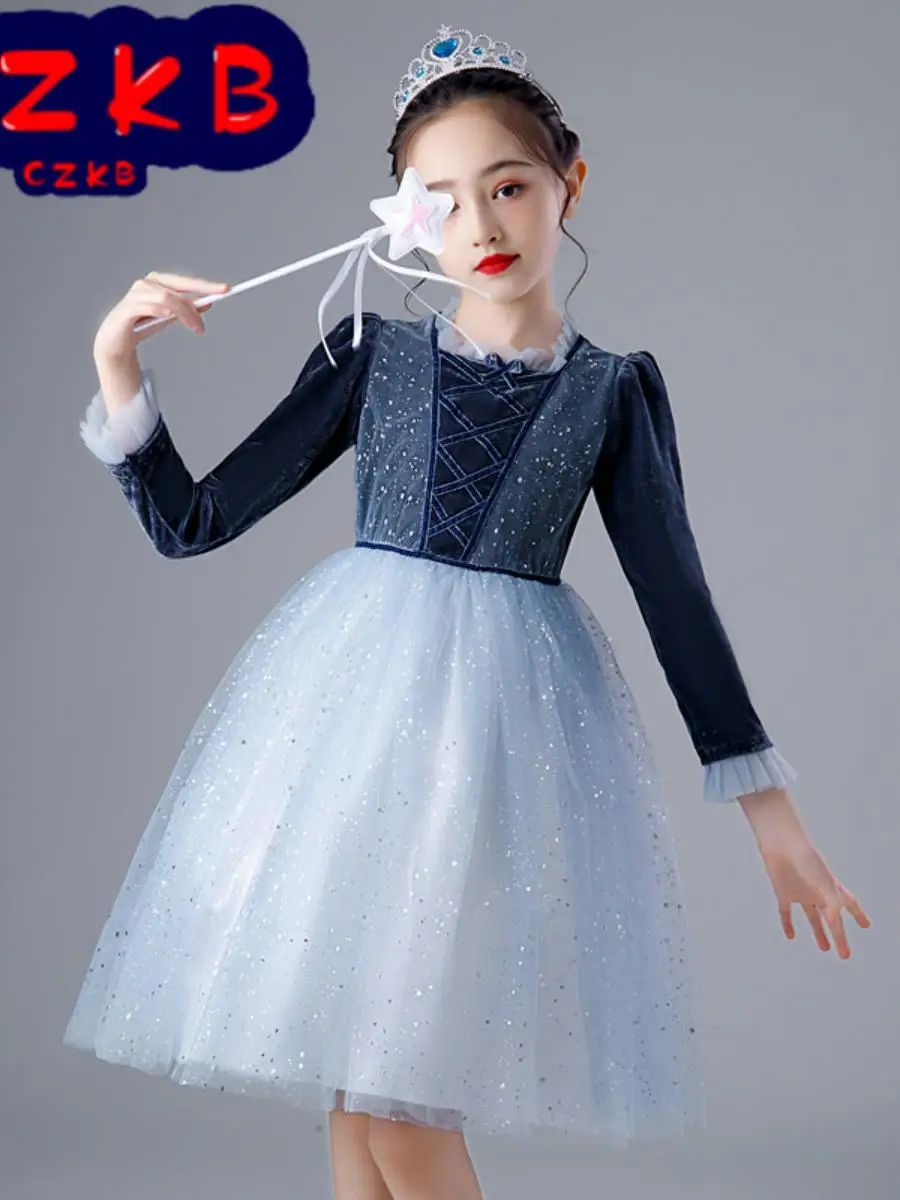 Elsa Princess Dress Long Sleeve Children's Performance Costume Halloween Children's Dress Princess Skirt Children's Cl...
Elsa Princess Dress Long Sleeve Children's Performance Costume Halloween Children's Dress Princess Skirt Children's Cl...