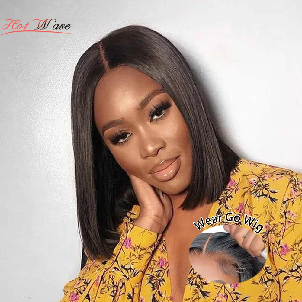 4x4 Wear and Go Glueless Wig Bone Straight Bob Wig Lace Front Human Hair Wigs for Women 6x4 Lace Closure Glueless Wig Short Wigs
4x4 Wear and Go Glueless Wig Bone Straight Bob Wig Lace Front Human Hair Wigs for Women 6x4 Lace Closure Glueless Wig Short Wigs