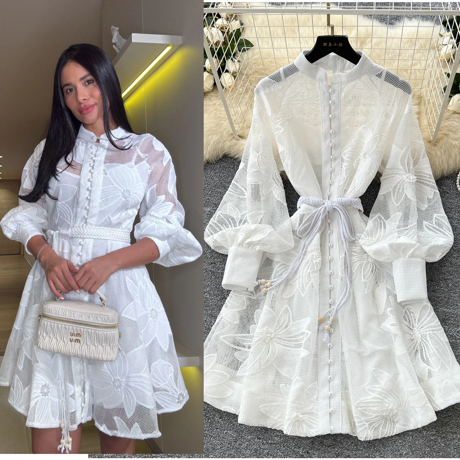 White Mid Length Dress Women Dresses A Line Vestidos Hollow Out Streetwear Full Sleeve Elegant Y2k Work High Waist Party 2025
White Mid Length Dress Women Dresses A Line Vestidos Hollow Out Streetwear Full Sleeve Elegant Y2k Work High Waist Party 2025