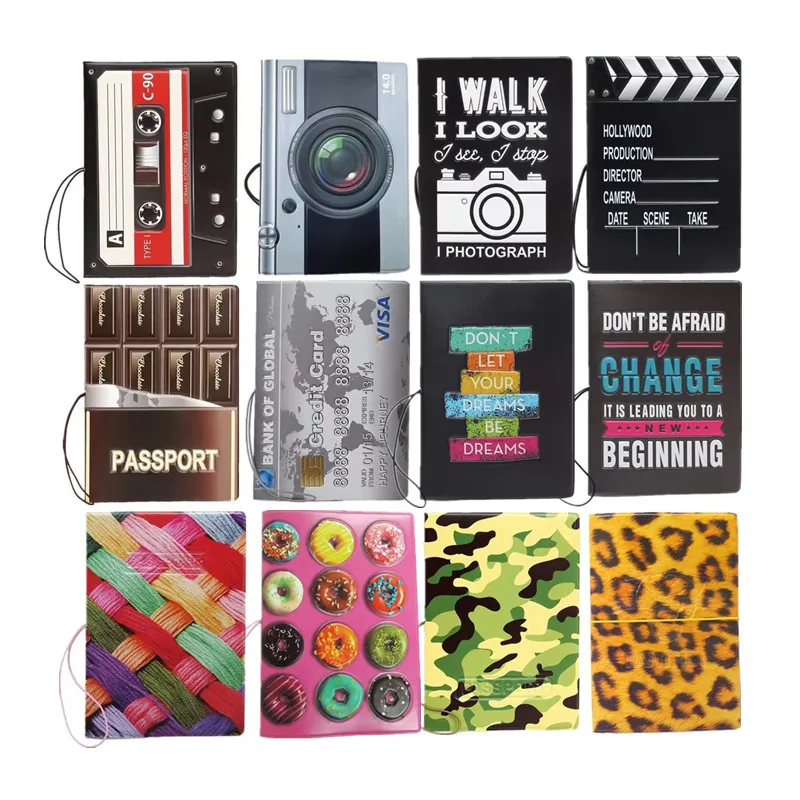 New Travel Accessories Passport Holder Men Women PVC Leather Passport Cover Tape Camera Chocolate 3D Print Card ID Ticket Case
New Travel Accessories Passport Holder Men Women PVC Leather Passport Cover Tape Camera Chocolate 3D Print Card ID Ticket Case