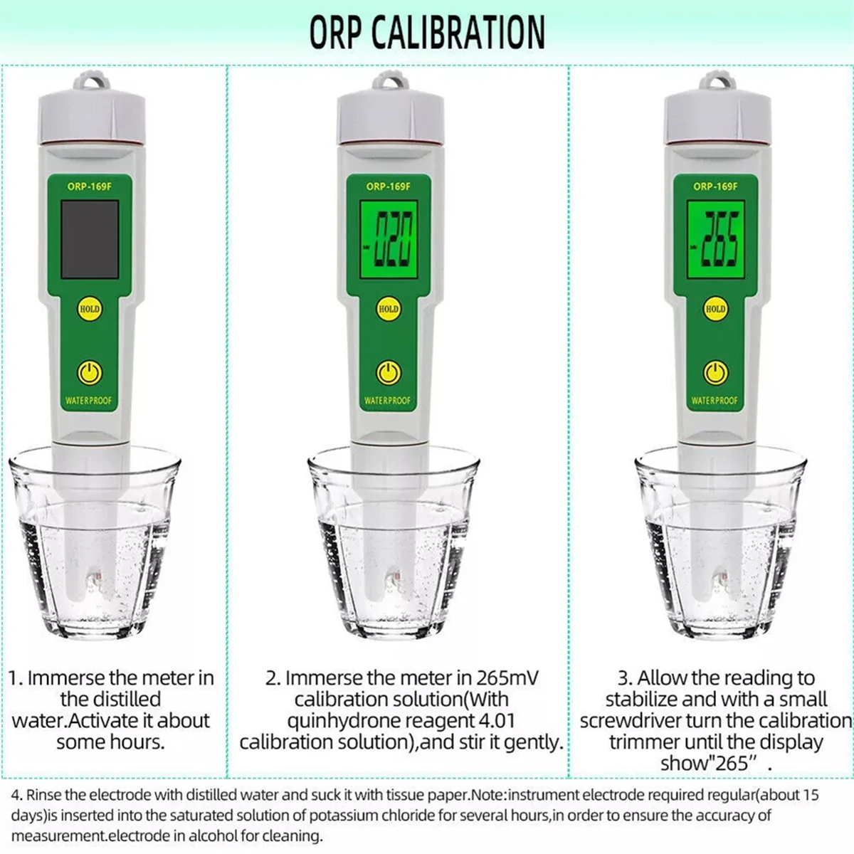 BOFOF ORP-169F Waterproof ORP Meter High Quality ORP Meter Water Quality Tester Test Tool ORP Tester
BOFOF ORP-169F Waterproof ORP Meter High Quality ORP Meter Water Quality Tester Test Tool ORP Tester
