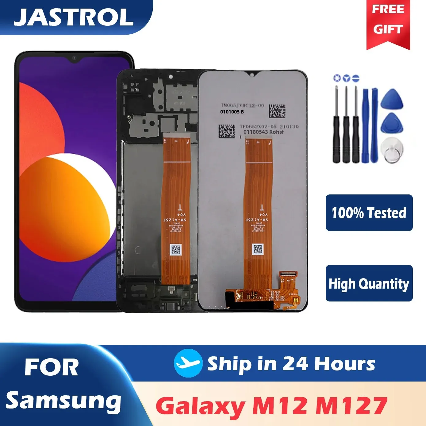 6.5'' LCD For Samsung M12 M127 LCD Display Touch Screen Digitizer Replacement For SM-M127F/DSN Display With Frame
6.5'' LCD For Samsung M12 M127 LCD Display Touch Screen Digitizer Replacement For SM-M127F/DSN Display With Frame