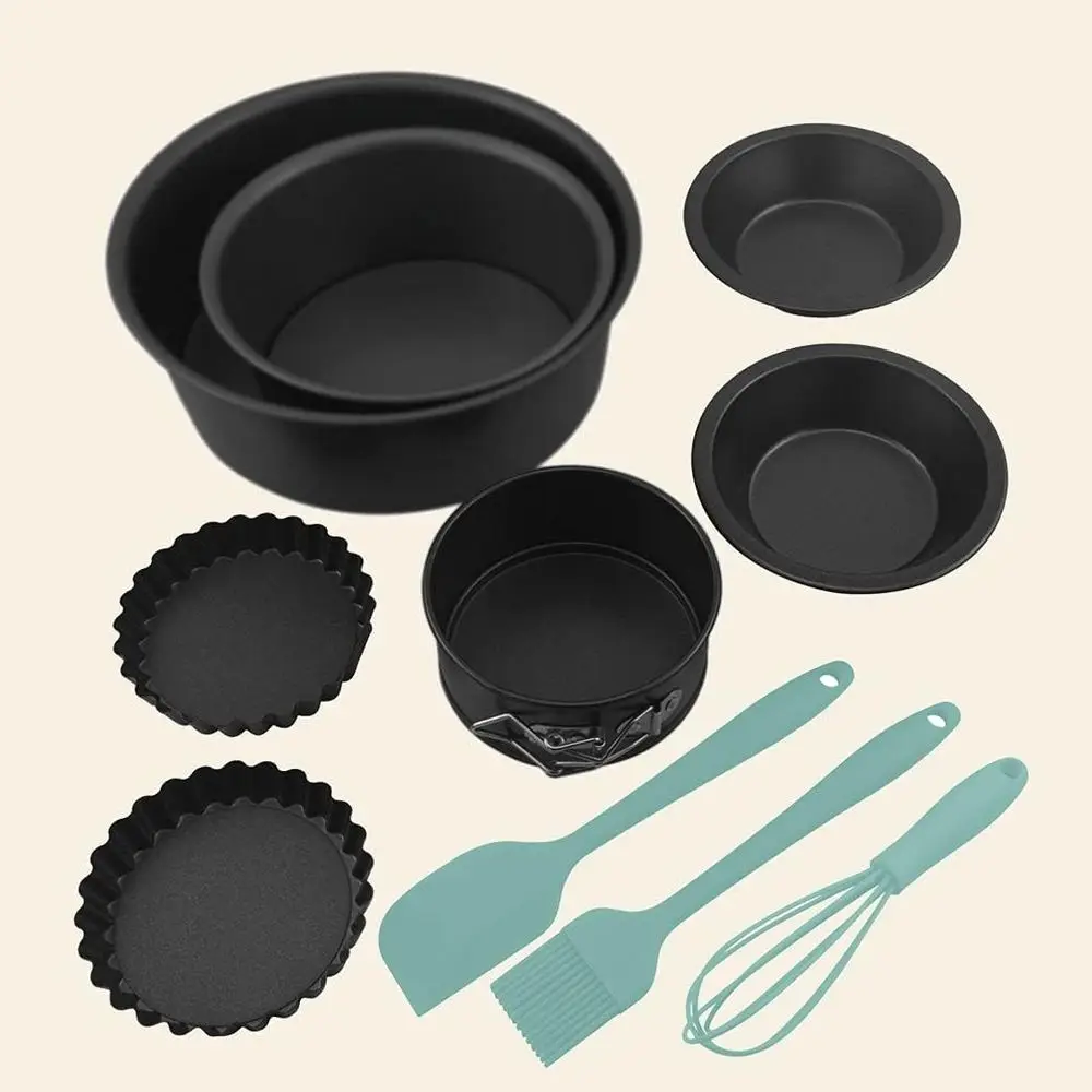 Green Nonstick Bakeware Set: Round Cake Pan with Thickening Base and Removable Bottom for Pies and Quiche DIY
Green Nonstick Bakeware Set: Round Cake Pan with Thickening Base and Removable Bottom for Pies and Quiche DIY