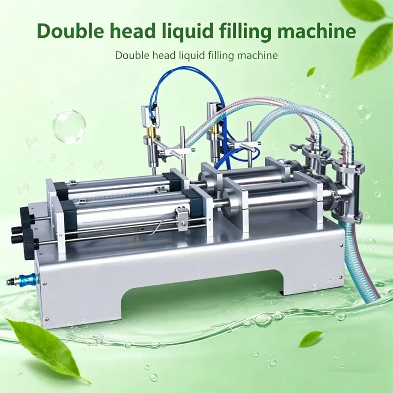 Double Head Semi Automatic Liquid Filling Machine for Liquid Perfume Water Juice Essential Oil
Double Head Semi Automatic Liquid Filling Machine for Liquid Perfume Water Juice Essential Oil