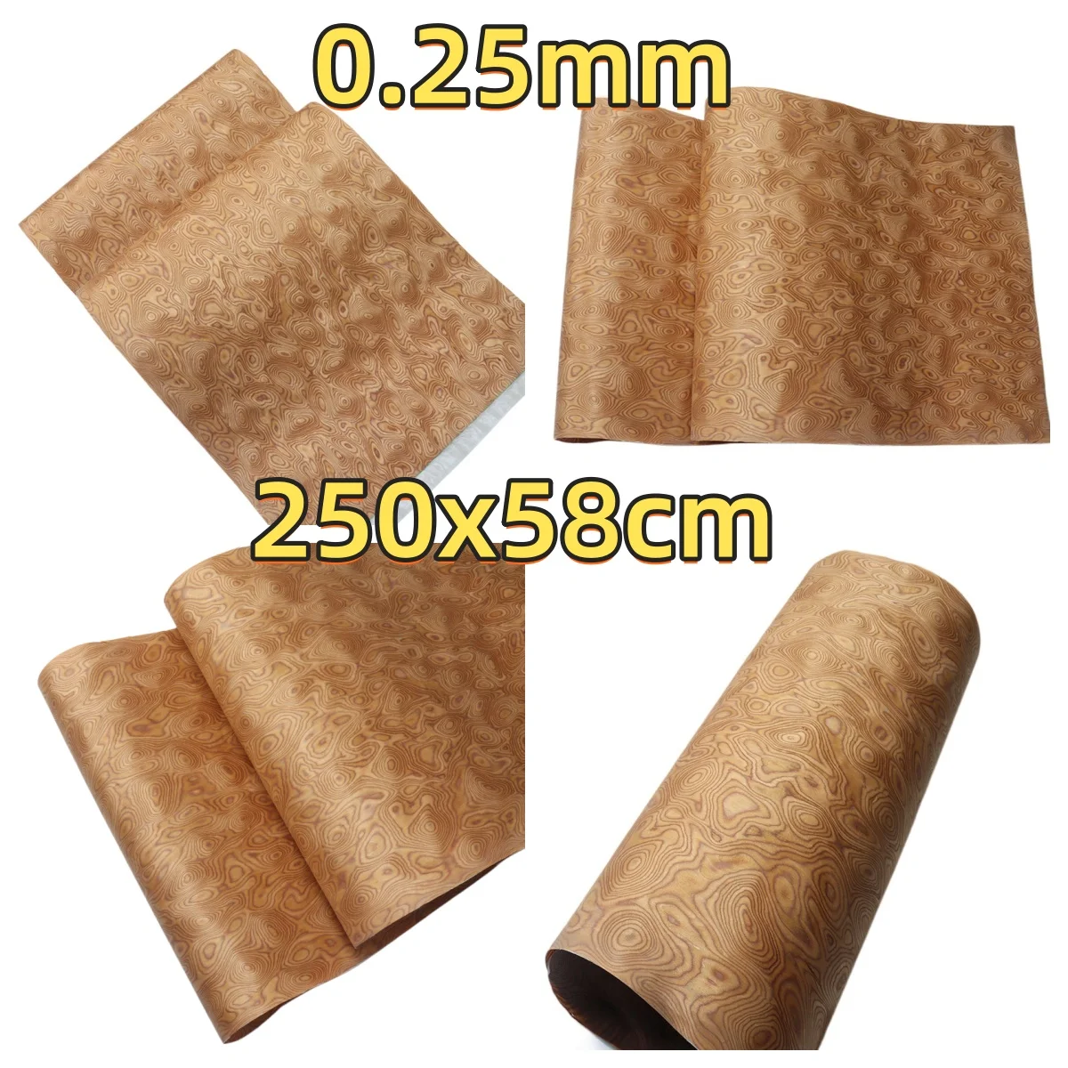 Cherry Tech Wood Veneer, 0.25mm Thick, Size 250x58cm, Suitable For Screen Making And DIY Crafts.(Backing Non-woven Fabric)
Cherry Tech Wood Veneer, 0.25mm Thick, Size 250x58cm, Suitable For Screen Making And DIY Crafts.(Backing Non-woven Fabric)