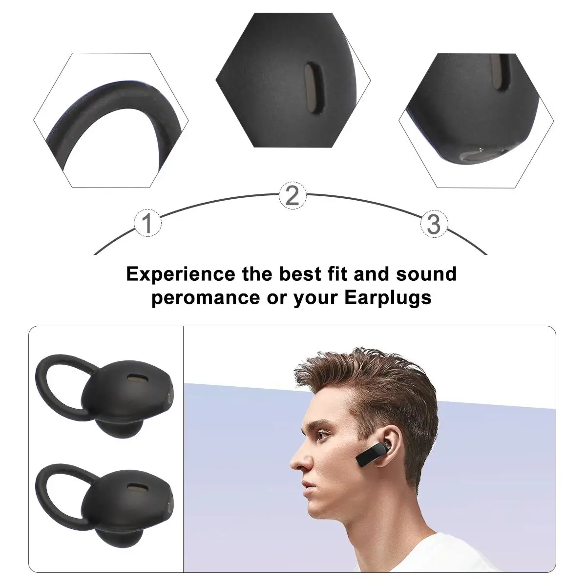 Earphone Caps Silicone Earplug Covers for Sleep Listening Comfortable Fit Replacement Accessory Gifts
Earphone Caps Silicone Earplug Covers for Sleep Listening Comfortable Fit Replacement Accessory Gifts
