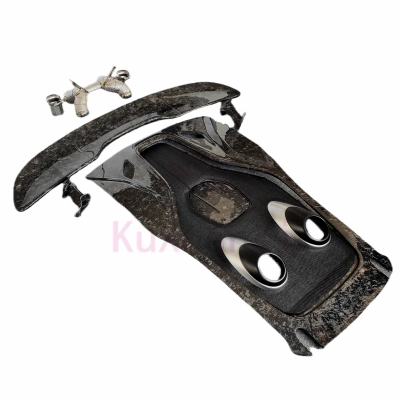 Для McLaren 540C 570S обновленный стиль 600LT кованое зерно сухое углеродное волокно задняя крышка задний спойлер комплект выхлопной трубы
Для McLaren 540C 570S обновленный стиль 600LT кованое зерно сухое углеродное волокно задняя крышка задний спойлер комплект выхлопной трубы