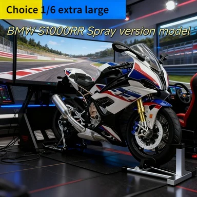 Extra-large model 1:6 scale replica of a BMW S1000RR motorcycle with realistic ignition start-up spray effect Boys' motor
Extra-large model 1:6 scale replica of a BMW S1000RR motorcycle with realistic ignition start-up spray effect Boys' motor