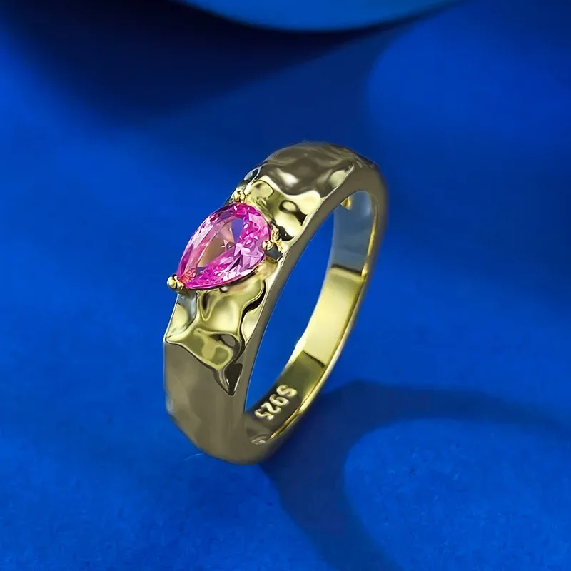 Новое кольцо из чистого серебра S925 с позолотой 4*6 мм Rupee в форме розовой груши с каплями воды, ювелирные изделия
Новое кольцо из чистого серебра S925 с позолотой 4*6 мм Rupee в форме розовой груши с каплями воды, ювелирные изделия