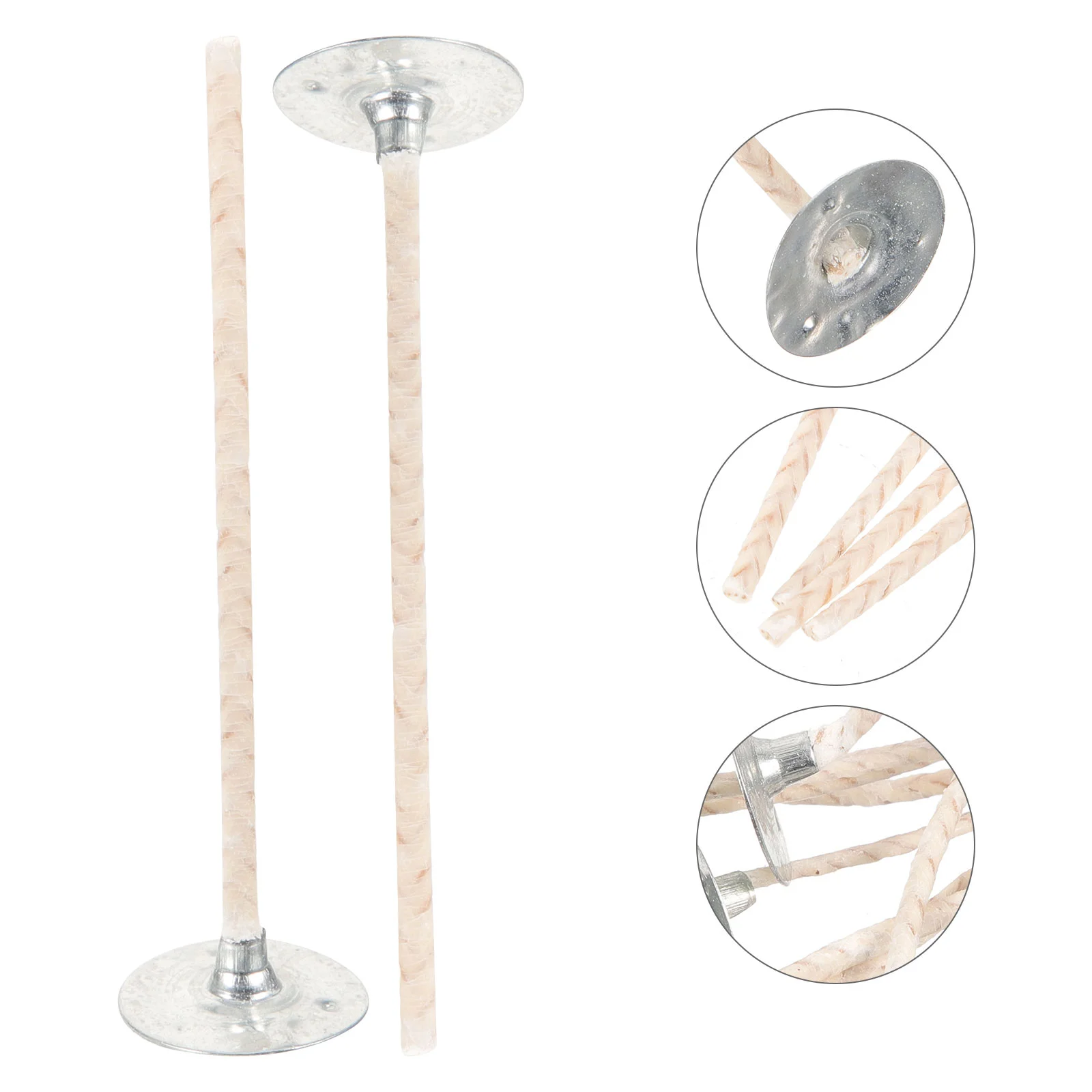 10 Pcs Decorative Wax Core Making Wick Cotton Wicks for DIY Wooden Paraffin with Metal Base
10 Pcs Decorative Wax Core Making Wick Cotton Wicks for DIY Wooden Paraffin with Metal Base