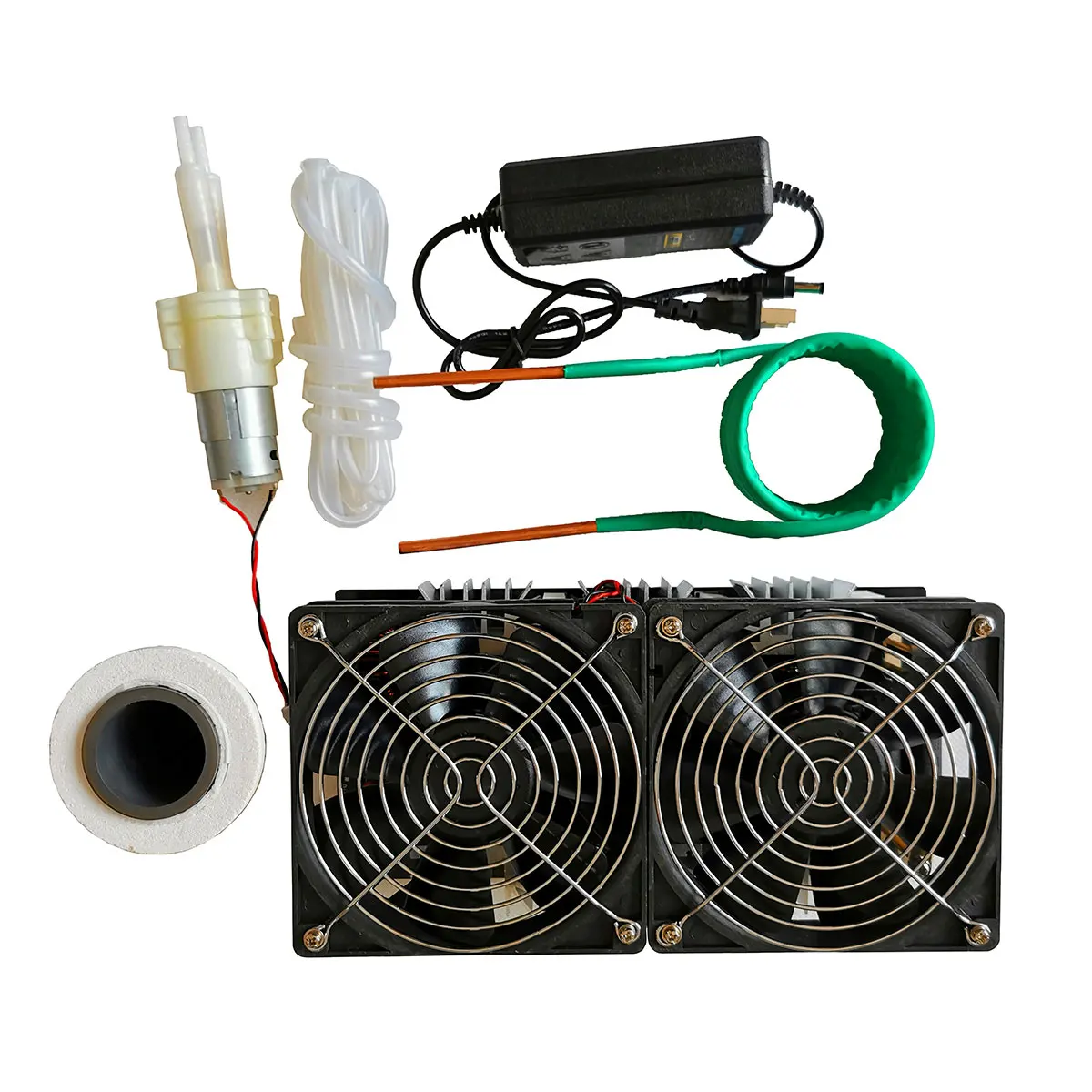 2500W ZVS Induction Heater Main Unit with Heating Coil Fan Power Supply Crucible Water Pump Complete Heating Equipment
2500W ZVS Induction Heater Main Unit with Heating Coil Fan Power Supply Crucible Water Pump Complete Heating Equipment