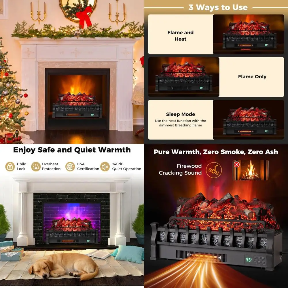 Умный электрический камин с Wi-Fi, 1500 Вт, реалистичные полынные искры, управление через приложение/пульт, регулируемые цвета пламени, термостат, инфракрасный обогрев
Умный электрический камин с Wi-Fi, 1500 Вт, реалистичные полынные искры, управление через приложение/пульт, регулируемые цвета пламени, термостат, инфракрасный обогрев