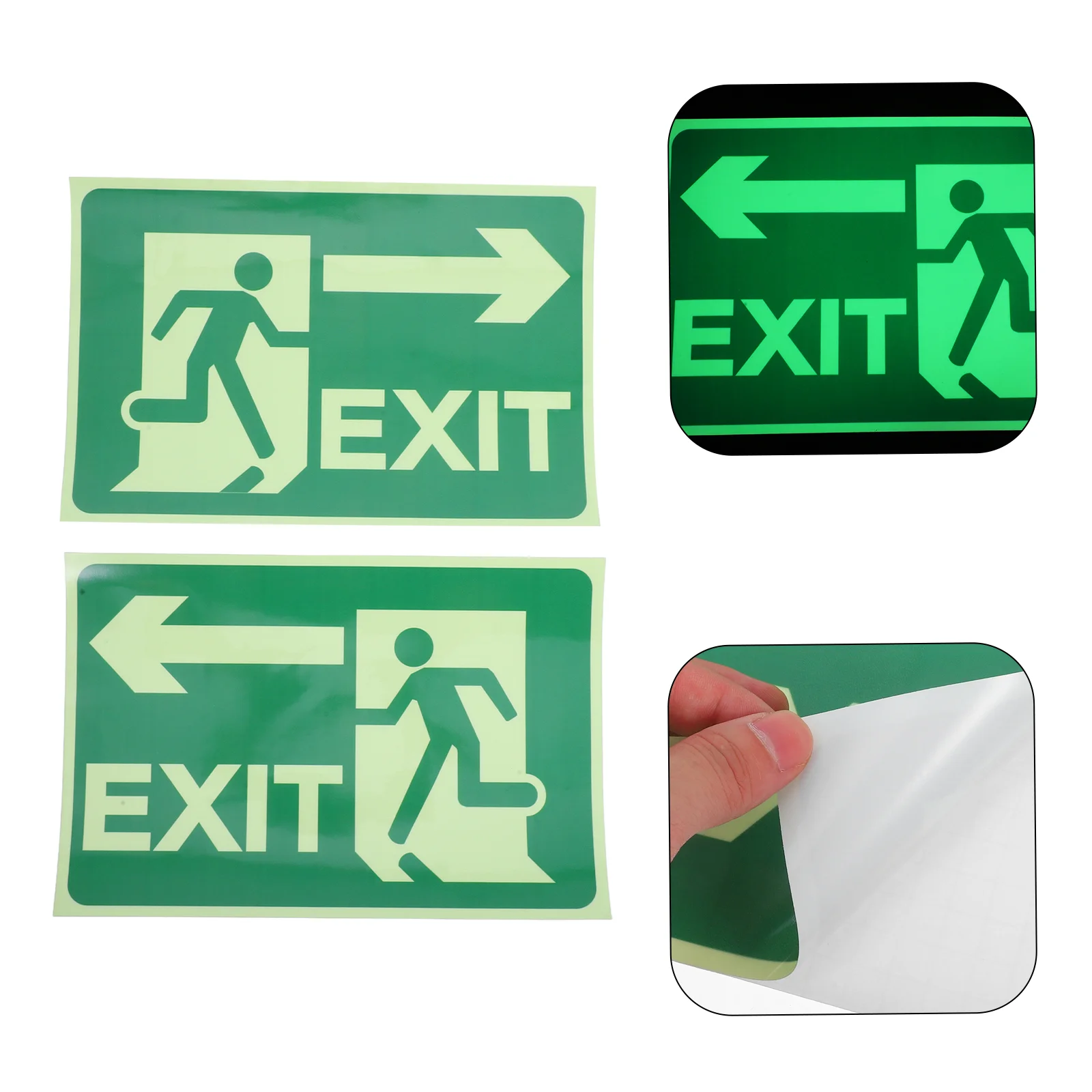 Glow in Dark Exit Signs 2 Sheets Reflective Stickers Safety Security Warning Arrow Direction Fire Evacuation Night Glow Sign
Glow in Dark Exit Signs 2 Sheets Reflective Stickers Safety Security Warning Arrow Direction Fire Evacuation Night Glow Sign