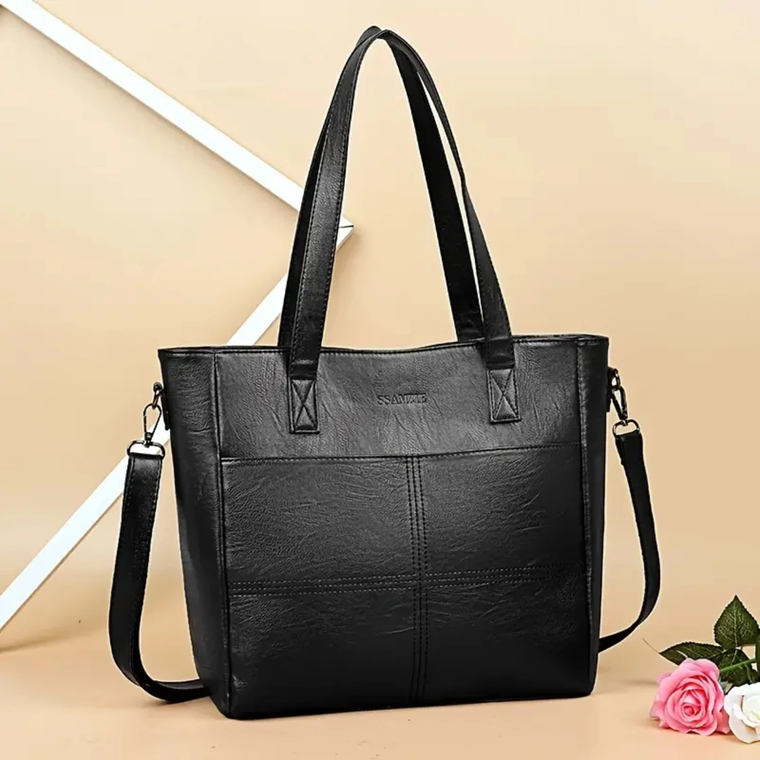 Women's Business Bag, Solid Color Simple Tote Bag, Large Capacity Commuting Bag, Crossbody Purse
Women's Business Bag, Solid Color Simple Tote Bag, Large Capacity Commuting Bag, Crossbody Purse