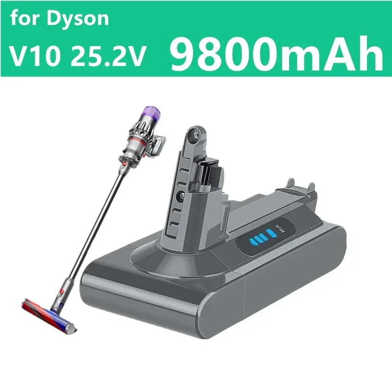 Резервная батарея SV12 для Dyson , 9800 мАч, Вт/ч, V10, Absolute, пушистый цикл, новое обновление
Резервная батарея SV12 для Dyson , 9800 мАч, Вт/ч, V10, Absolute, пушистый цикл, новое обновление