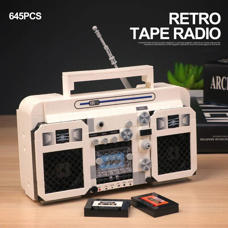 MOC Classic Retro Type Radio Building Blocks Creative DIY Disico Art And Crafts Bricks Toys Birthday Gifts For Kids Adults
MOC Classic Retro Type Radio Building Blocks Creative DIY Disico Art And Crafts Bricks Toys Birthday Gifts For Kids Adults