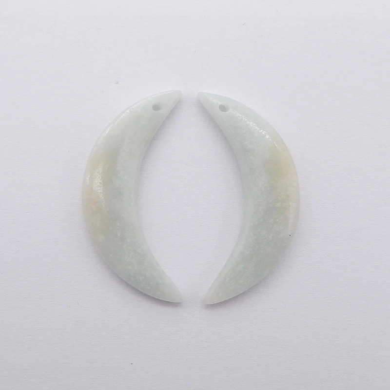 Natural Amazonite Moon Earring Bead 32x8x3mm 3.8g Beauty Jewelry Women Earrings Accessories
Natural Amazonite Moon Earring Bead 32x8x3mm 3.8g Beauty Jewelry Women Earrings Accessories