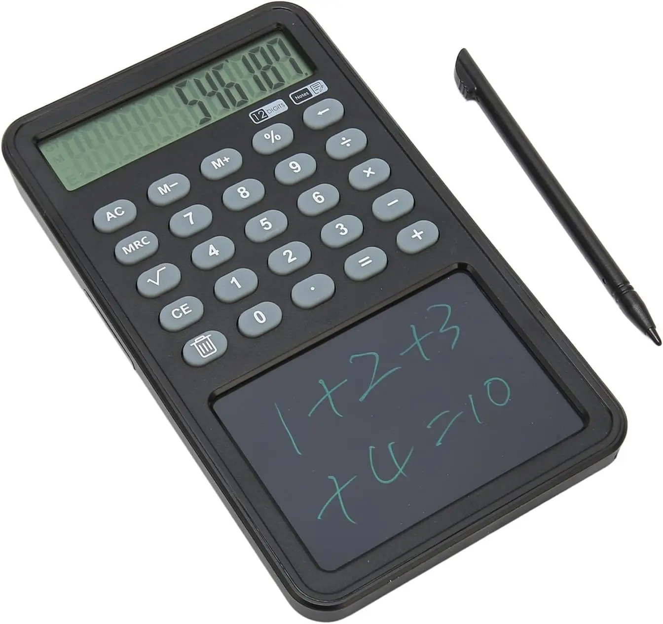 Calculator with Notepad 12 Digits LCD Display Calculator for Student Teacher Office High, Professional Accessories (Black)
Calculator with Notepad 12 Digits LCD Display Calculator for Student Teacher Office High, Professional Accessories (Black)