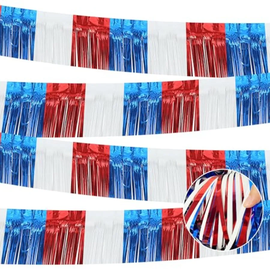 Pk 39Feet Foil Fringe Garland th of July Float Fringe Curtains Tassel Foil Float Parade Float Decorations for Trailer Car Gradu
Pk 39Feet Foil Fringe Garland th of July Float Fringe Curtains Tassel Foil Float Parade Float Decorations for Trailer Car Gradu