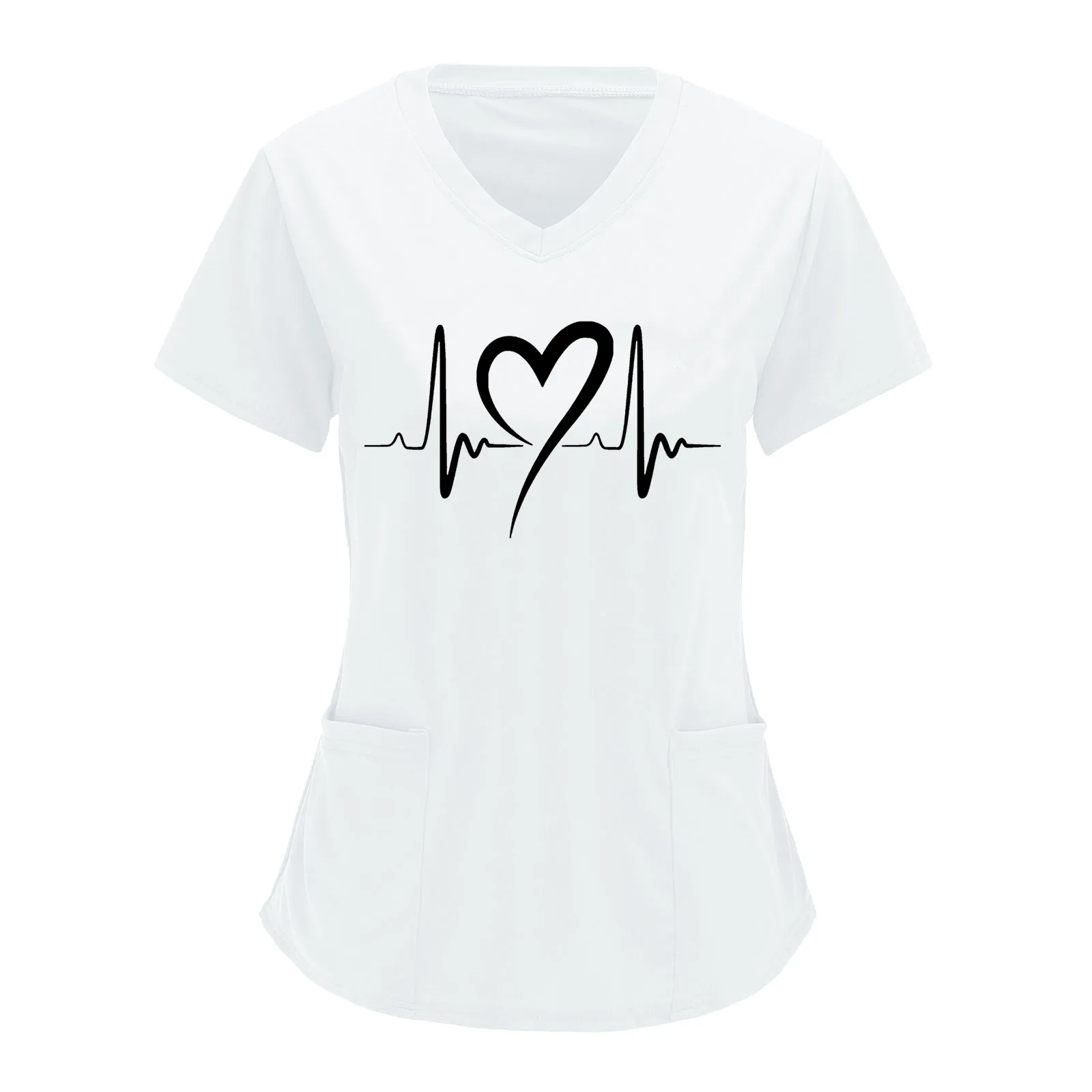 Medical Uniform Nursing Scrubs Women T Shirt For Dental Clinic Doctor Working Clothes Tops Fashion Love Printing Nurse Tops
Medical Uniform Nursing Scrubs Women T Shirt For Dental Clinic Doctor Working Clothes Tops Fashion Love Printing Nurse Tops
