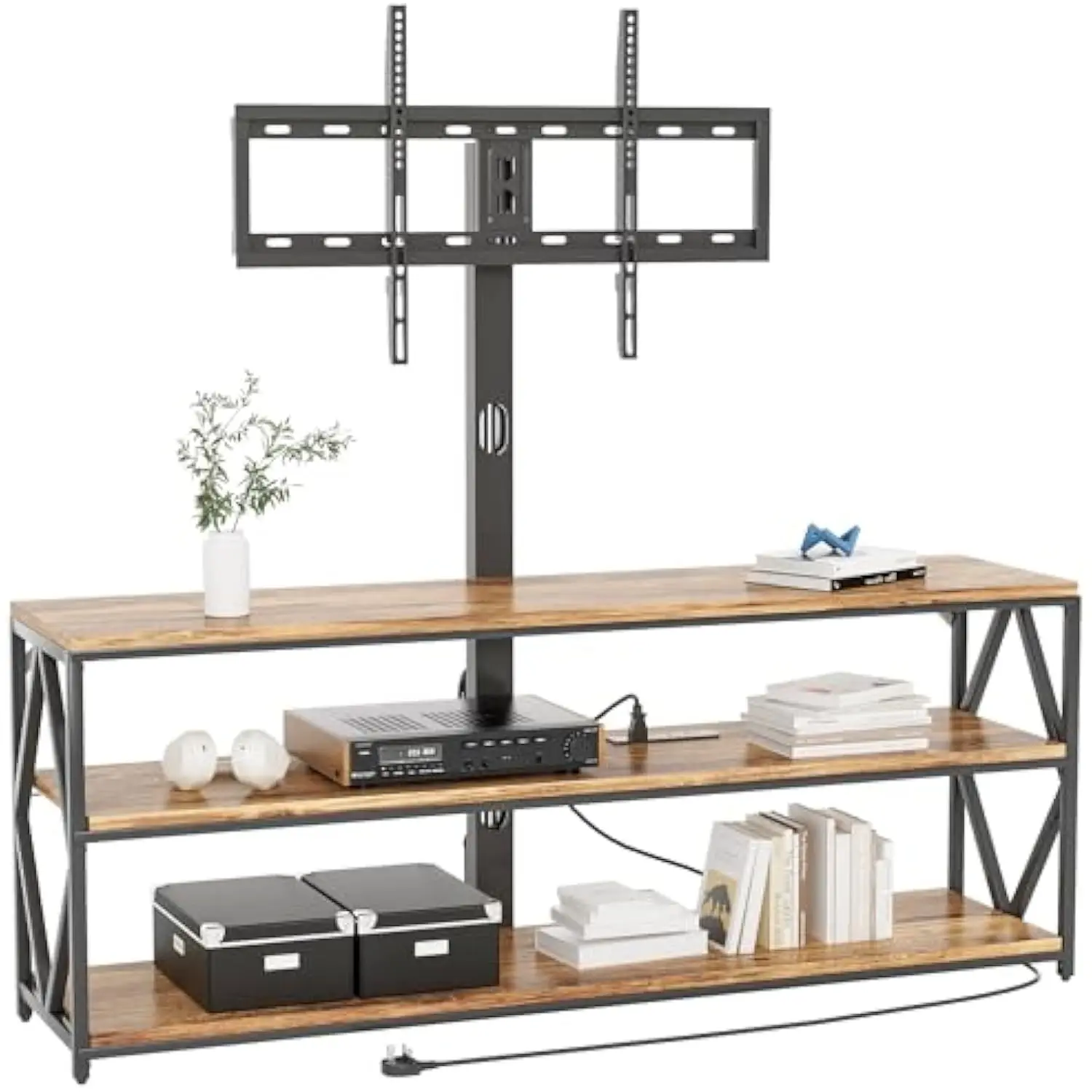 47.8 TV Stand for Television up to 75 inch, Entertainment Center with Adjustable and Swivel Mount, with Power Outlet and Stora
47.8 TV Stand for Television up to 75 inch, Entertainment Center with Adjustable and Swivel Mount, with Power Outlet and Stora