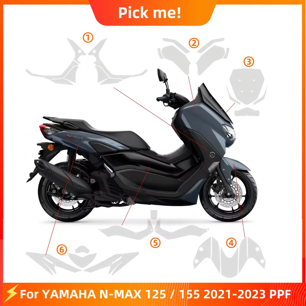 For YAMAHA N-MAX 125 PPF PPF TPU Protective Film Full Body Paint Protection Scratch Resistant Kit nmax 125 nmax155 2021-2023
For YAMAHA N-MAX 125 PPF PPF TPU Protective Film Full Body Paint Protection Scratch Resistant Kit nmax 125 nmax155 2021-2023