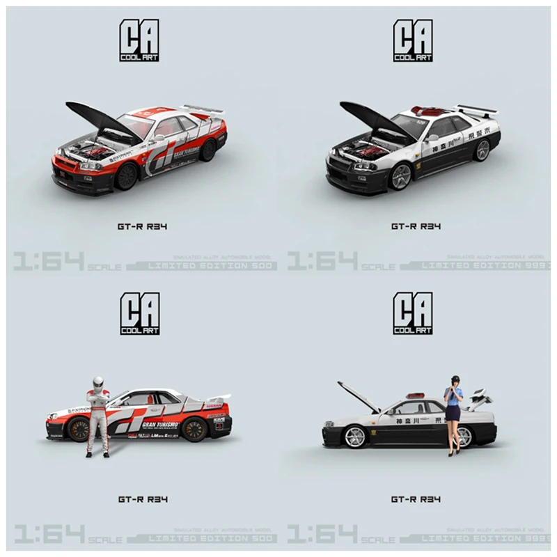 Cool Art CA 1:64 Scale GT-R R34 With Doll Simulation Alloy Car Model Classics Adult Souvenir Gift Hobby & Toys
Cool Art CA 1:64 Scale GT-R R34 With Doll Simulation Alloy Car Model Classics Adult Souvenir Gift Hobby & Toys