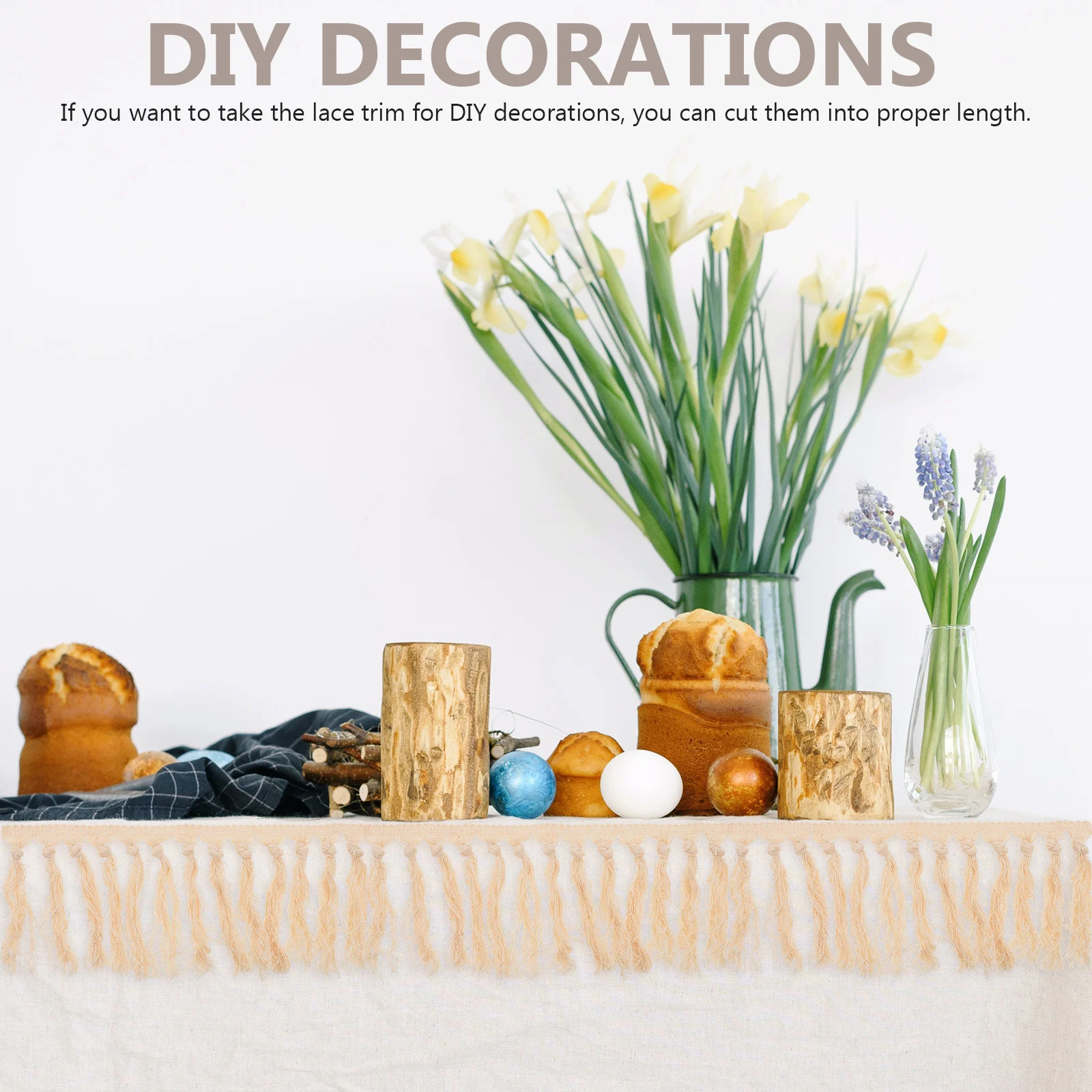 Tassel Fringe Trim 5 Yards High-Grade Polyester Decorative Lace for Curtain Clothing DIY Embellishment Washable Wear-Resistant
Tassel Fringe Trim 5 Yards High-Grade Polyester Decorative Lace for Curtain Clothing DIY Embellishment Washable Wear-Resistant