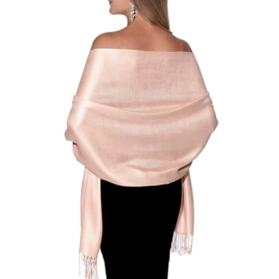 Pashmina Shawls and Wraps for Evening Dresses, Large Soft Pashminas Wedding Shawl
Pashmina Shawls and Wraps for Evening Dresses, Large Soft Pashminas Wedding Shawl