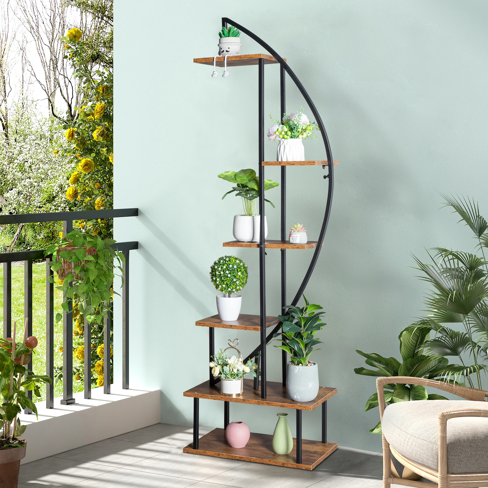 Artisasset6thFloorHalfMoonIronwoodSuitableForGardenBalcony PatioLawnHomeDecorationPlantStandFlowerPotStandIronFlower StandBlack
Artisasset6thFloorHalfMoonIronwoodSuitableForGardenBalcony PatioLawnHomeDecorationPlantStandFlowerPotStandIronFlower StandBlack