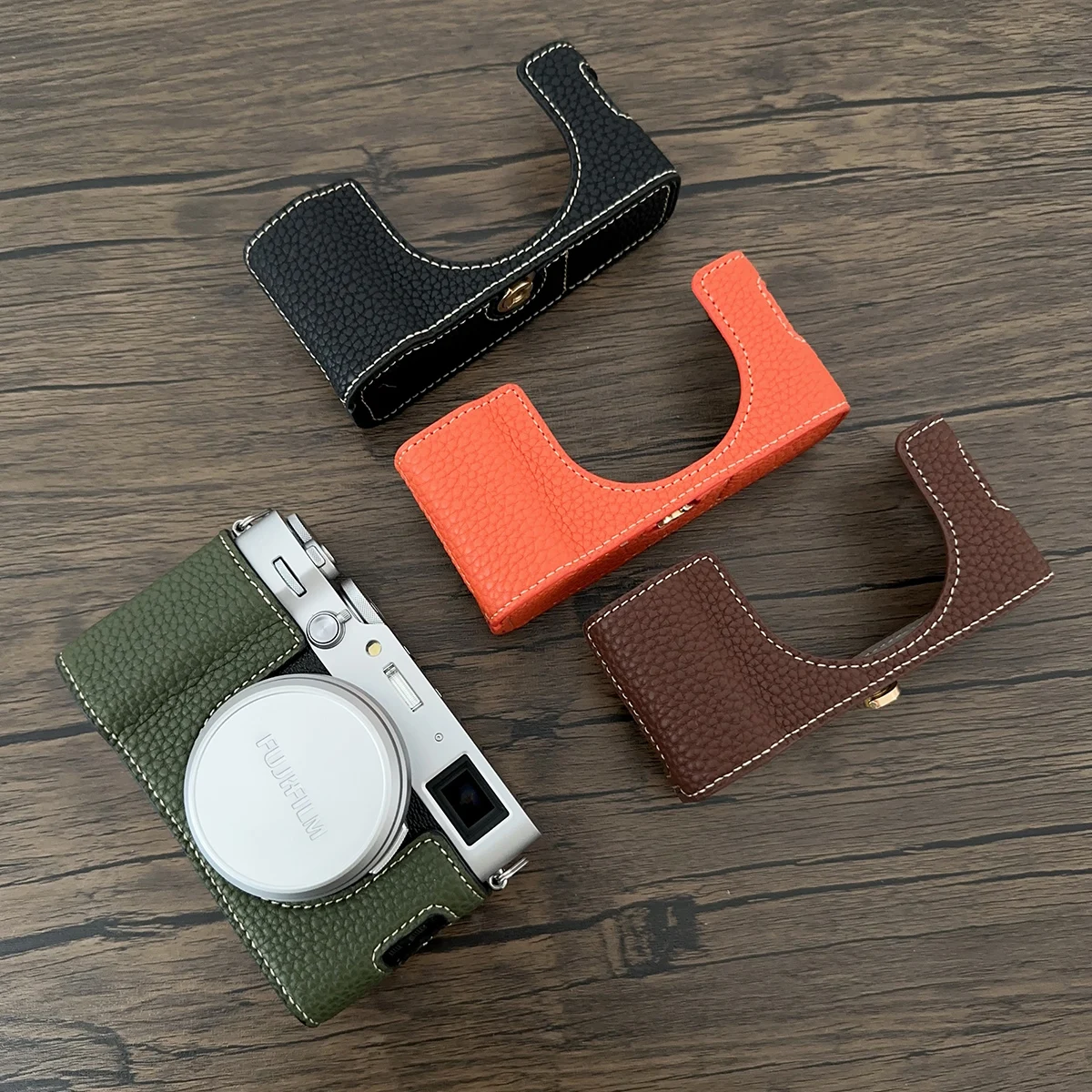 Portable Camera Bag PU Leather Case Half Body Set Cover For Fujifilm Fuji X100VI X-100VI Bottom Protective shell
Portable Camera Bag PU Leather Case Half Body Set Cover For Fujifilm Fuji X100VI X-100VI Bottom Protective shell