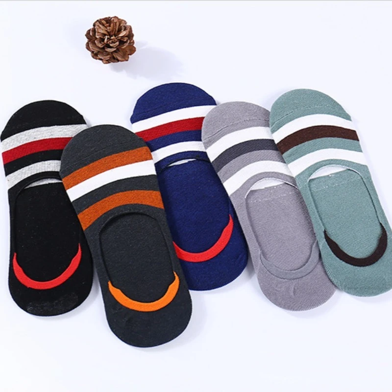 1/5 пар универсальных мужских носков в полоску, простые короткие носки, впитывающие пот, повседневные, удобные, легкие, дышащие носки-невидимки
1/5 пар универсальных мужских носков в полоску, простые короткие носки, впитывающие пот, повседневные, удобные, легкие, дышащие носки-невидимки 
