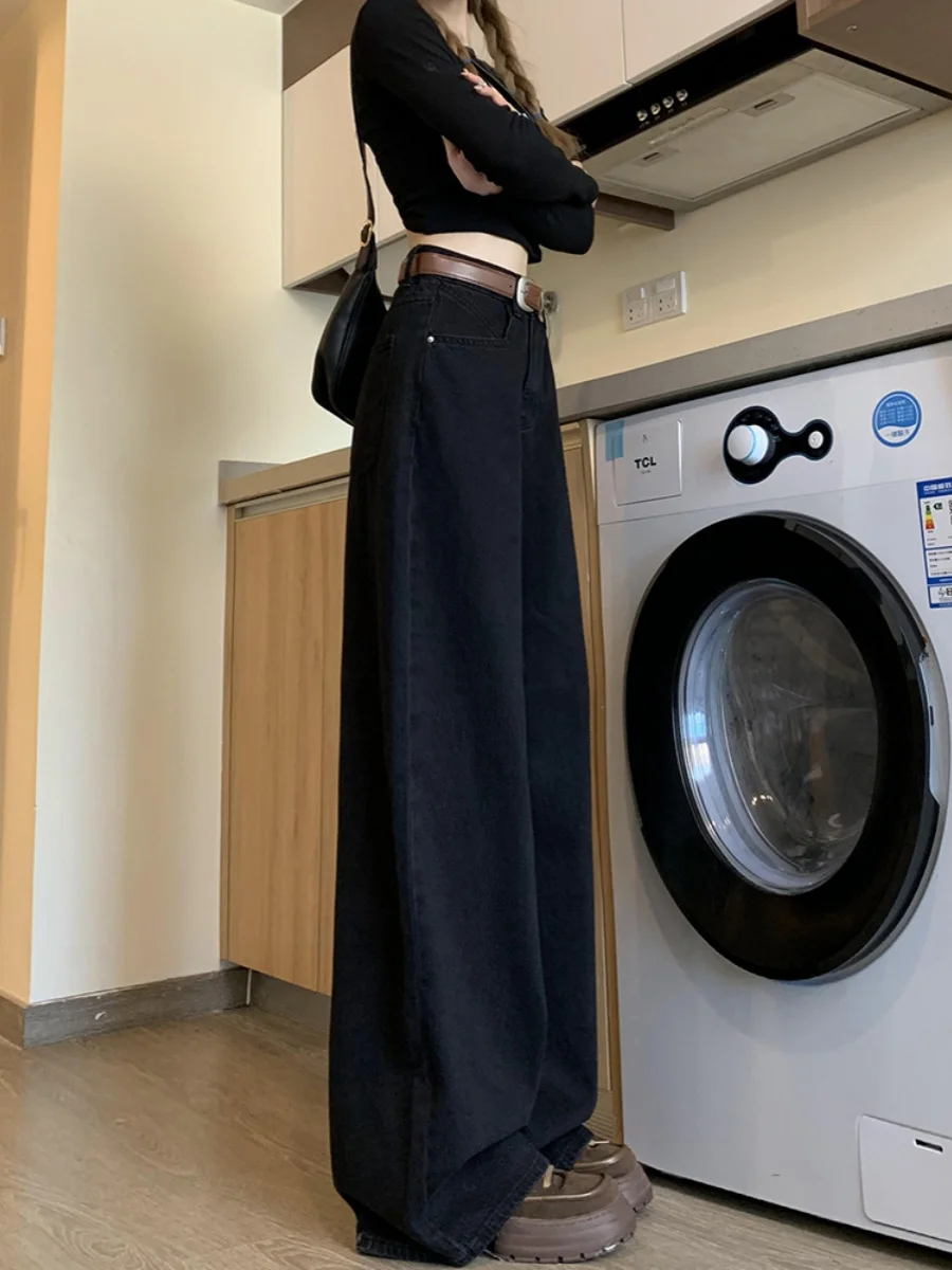 Мешковатые джинсы для девочек, женские виды с завязками на талии, регулируемый крой, удобные джинсовые модные повседневные свободные джинсы в стиле бойфренда, винтажный стиль 
Мешковатые джинсы для девочек, женские виды с завязками на талии, регулируемый крой, удобные джинсовые модные повседневные свободные джинсы в стиле бойфренда, винтажный стиль