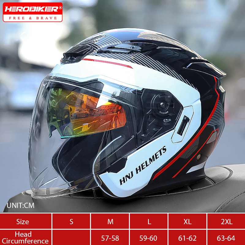 Motorcycle Helmet Open Face 3/4 Helmet For Men and Women DOT Certification Moto Helmet Dual Lens Sun Visor Scooter Bike Helmet
Motorcycle Helmet Open Face 3/4 Helmet For Men and Women DOT Certification Moto Helmet Dual Lens Sun Visor Scooter Bike Helmet