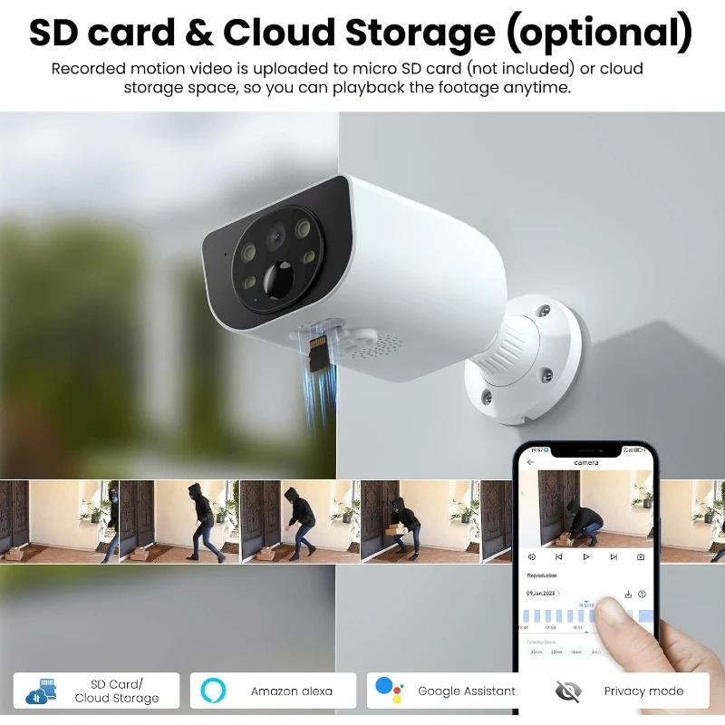 2K Solar Camera Outdoor Wireless-2.4Ghz WiFi Cameras for Home Security, Continuous Power, Color Night
2K Solar Camera Outdoor Wireless-2.4Ghz WiFi Cameras for Home Security, Continuous Power, Color Night