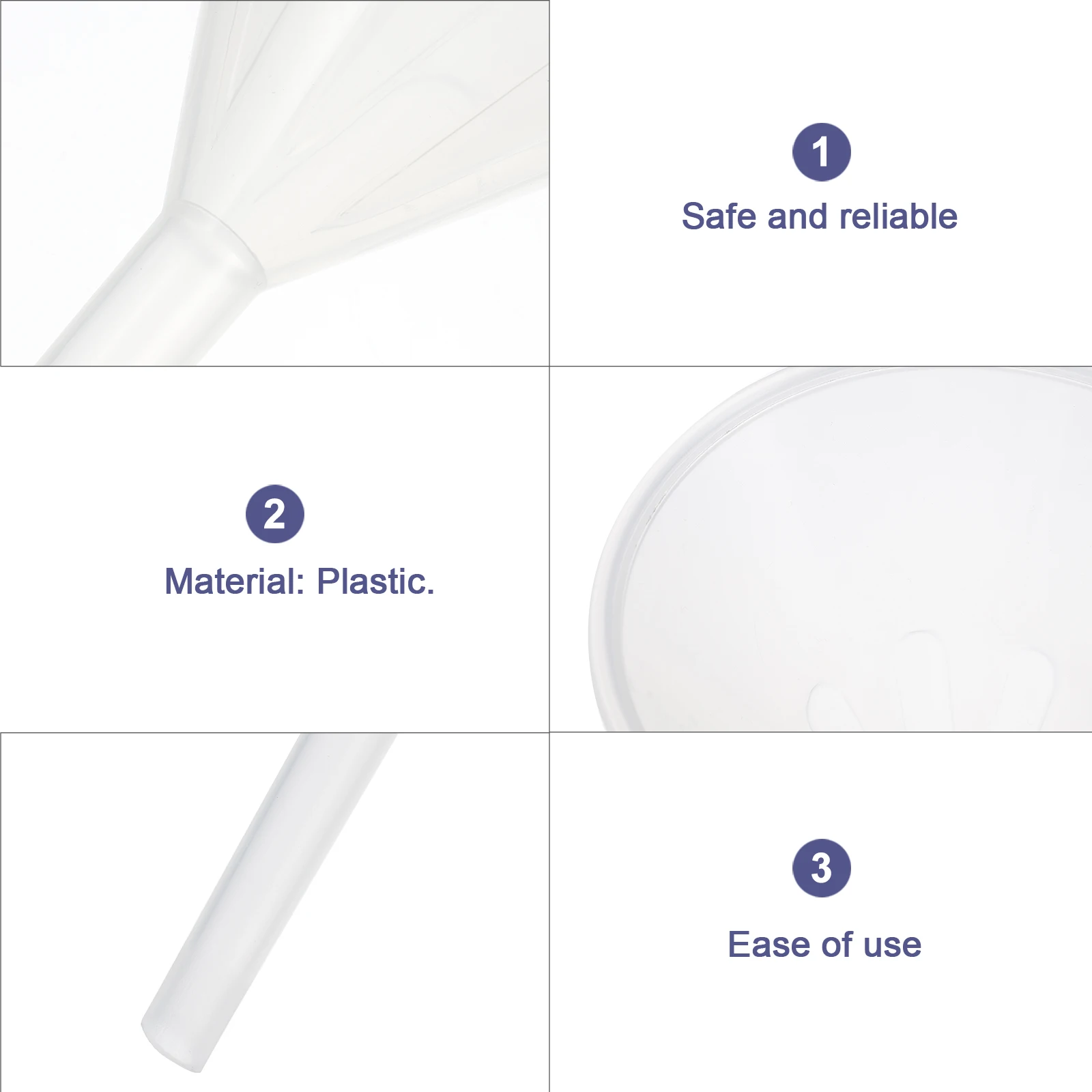10 Pcs Universal Spout Funnel Plastic Small Labs Filter Mini Perfume Scientific Triangle
10 Pcs Universal Spout Funnel Plastic Small Labs Filter Mini Perfume Scientific Triangle