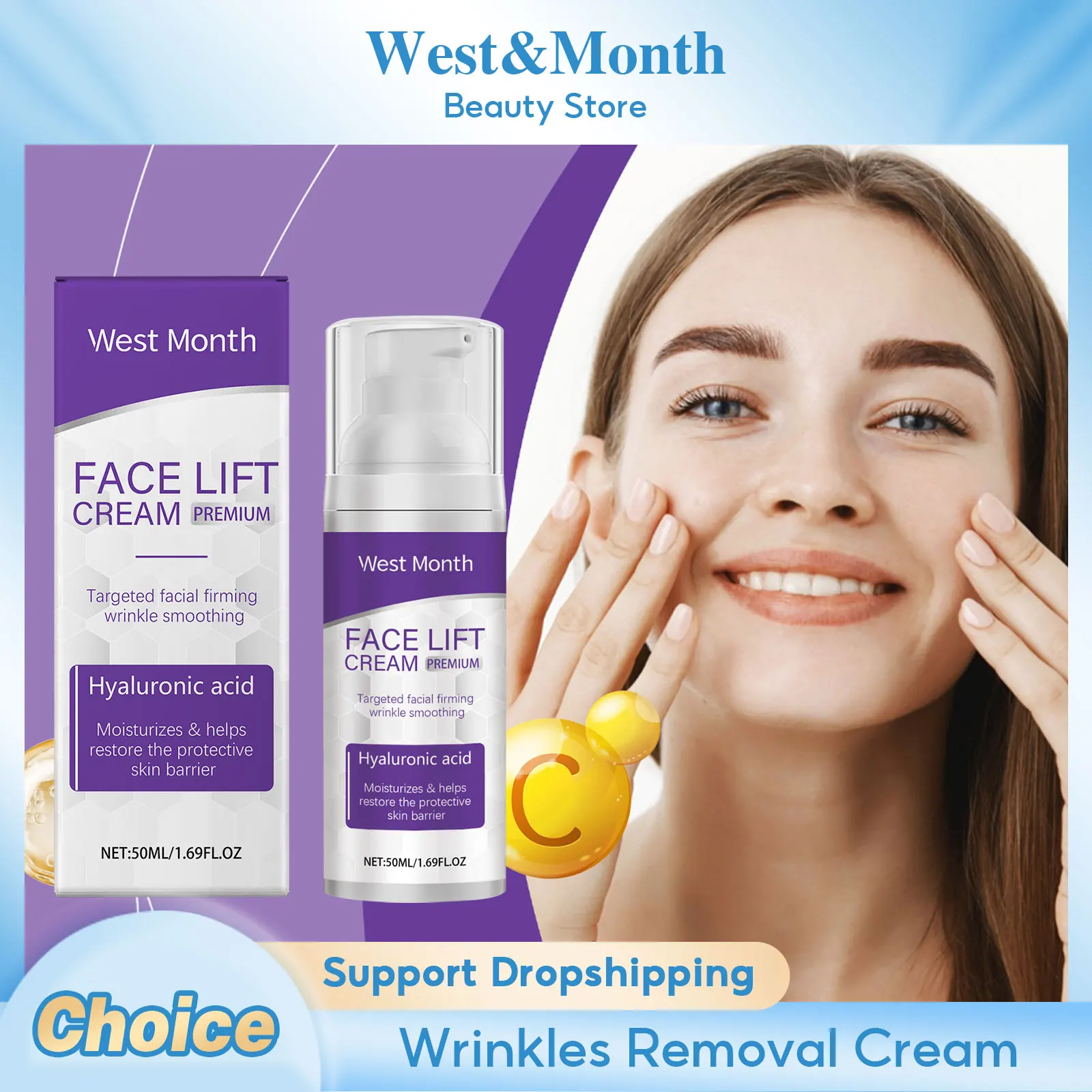 Facial Lifting Cream Fade Fine Line Repair Barrier Improve Dry Lightening Hydrating Tightening Anti Aging Wrinkles Removal Cream
Facial Lifting Cream Fade Fine Line Repair Barrier Improve Dry Lightening Hydrating Tightening Anti Aging Wrinkles Removal Cream