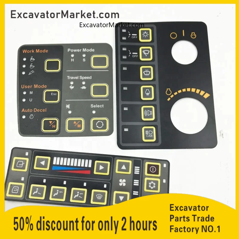 210LC-7 Plastic PVC PP PC Instrument Control Panel Car Dashboard Sticker excavator accessories for Hyundai Excavator Accessories
210LC-7 Plastic PVC PP PC Instrument Control Panel Car Dashboard Sticker excavator accessories for Hyundai Excavator Accessories