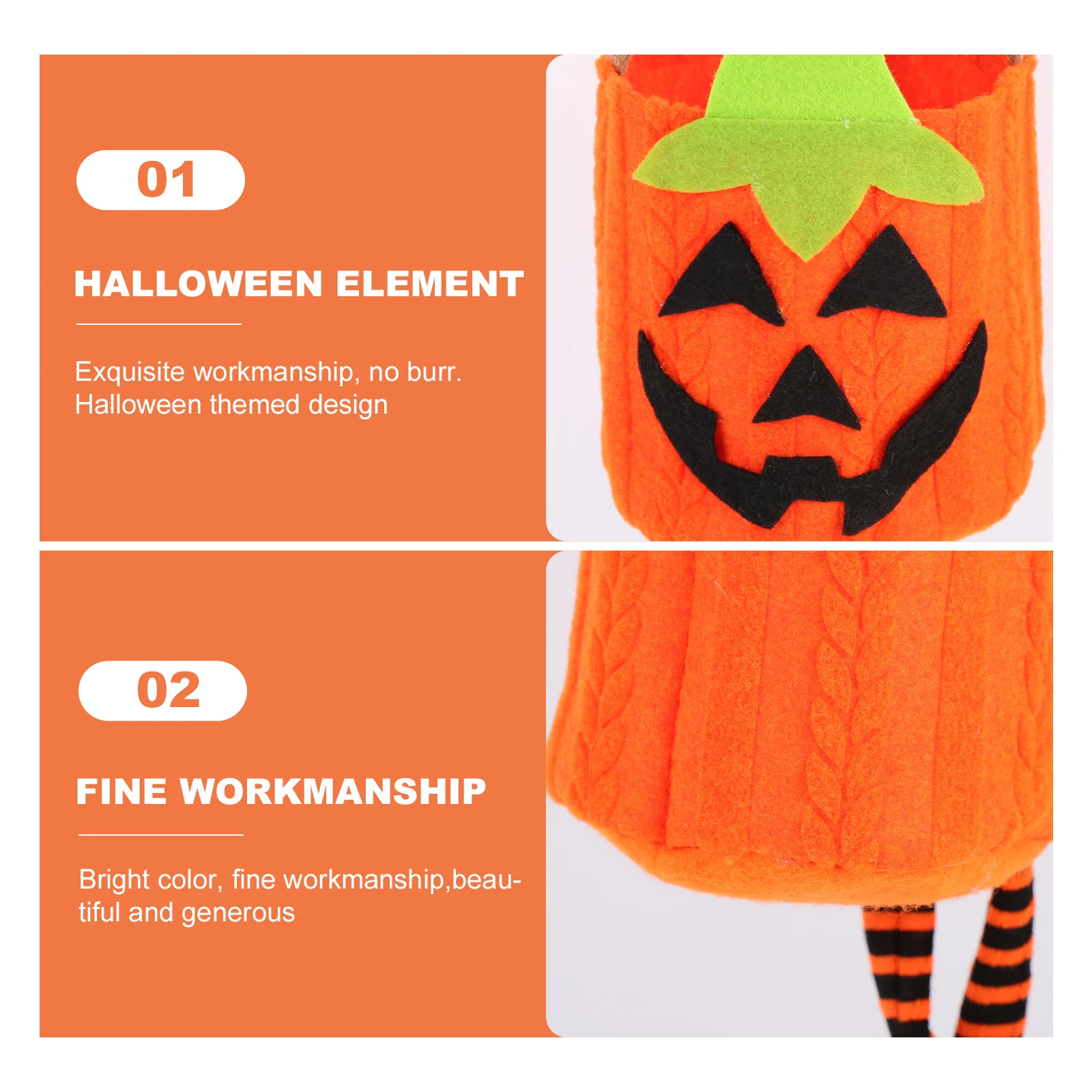 Pumpkin Bag with Legs Goodie Bags Party Candy Supplies Halloween Themed Buckets Treat Cloth Child
Pumpkin Bag with Legs Goodie Bags Party Candy Supplies Halloween Themed Buckets Treat Cloth Child