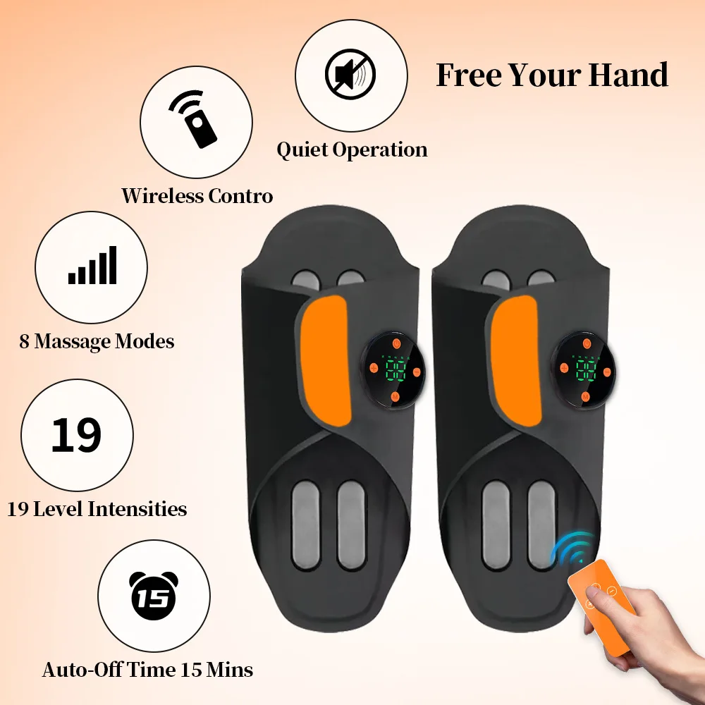 EMS Foot Massager with 8 Modes 19 Intensities Micro Current Massager Shoes
EMS Foot Massager with 8 Modes 19 Intensities Micro Current Massager Shoes