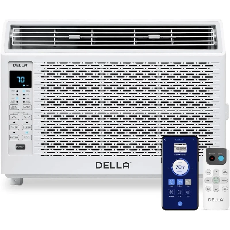 Энергосберегающий оконный кондиционер DELLA 6000 BTU, счетчики площадью до 250 кв. футов, работает с Alexa, местоположением GEO, блок переменного тока с WIFI
Энергосберегающий оконный кондиционер DELLA 6000 BTU, счетчики площадью до 250 кв. футов, работает с Alexa, местоположением GEO, блок переменного тока с WIFI