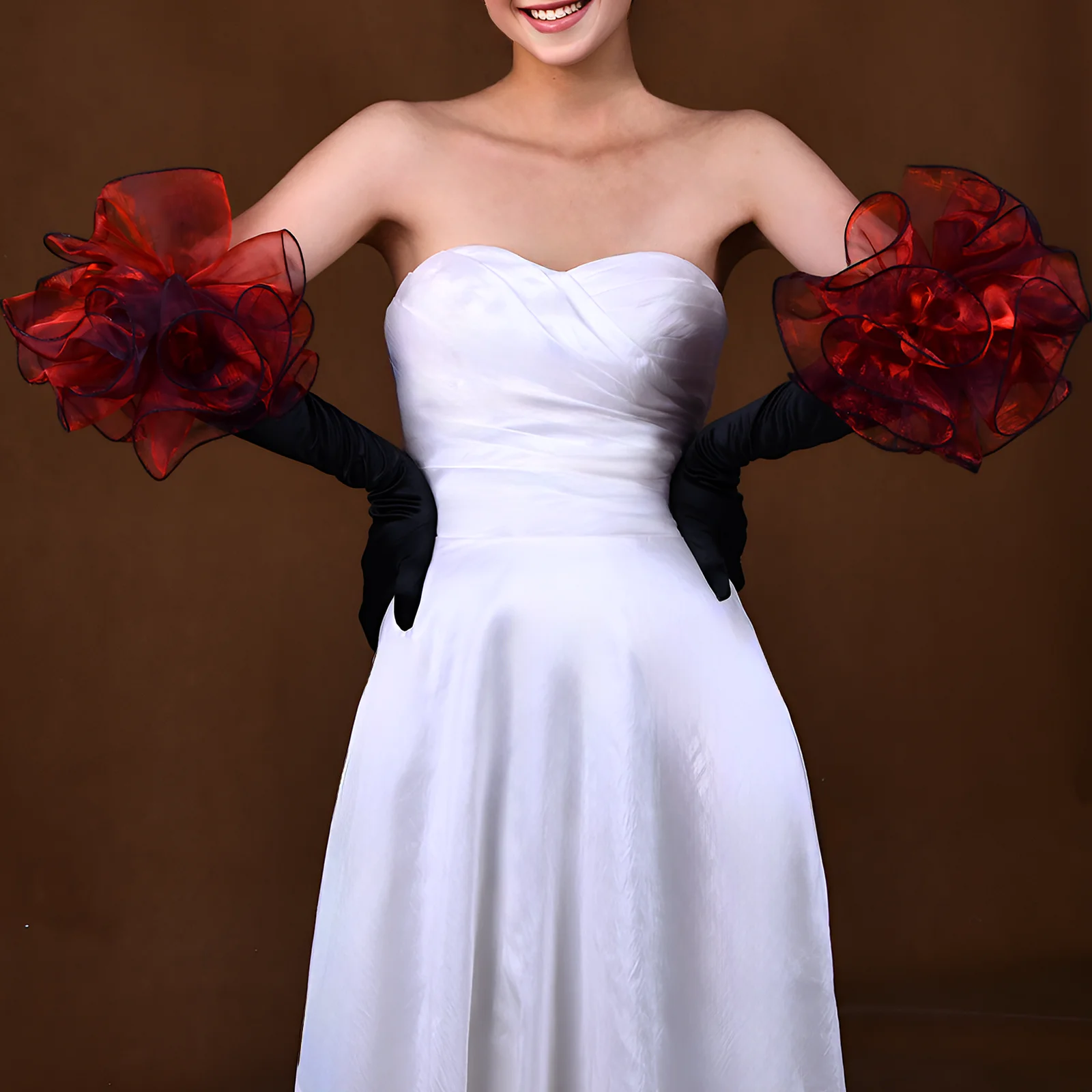 Long Bride Gloves Wedding Gloves Elbow Length Black Removable Sleeves Bachelorette Party Accessories Women's Arm Sleeves MM19
Long Bride Gloves Wedding Gloves Elbow Length Black Removable Sleeves Bachelorette Party Accessories Women's Arm Sleeves MM19