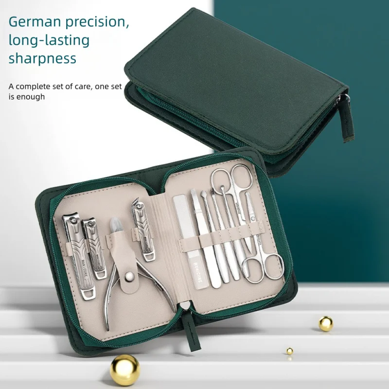 11PCS Premium Thickened Nail Clipper Set,Pu Leather Case Slant Cut Nipper,Multi-Purpose Home & Salon Manicure Pedicure Kit
11PCS Premium Thickened Nail Clipper Set,Pu Leather Case Slant Cut Nipper,Multi-Purpose Home & Salon Manicure Pedicure Kit