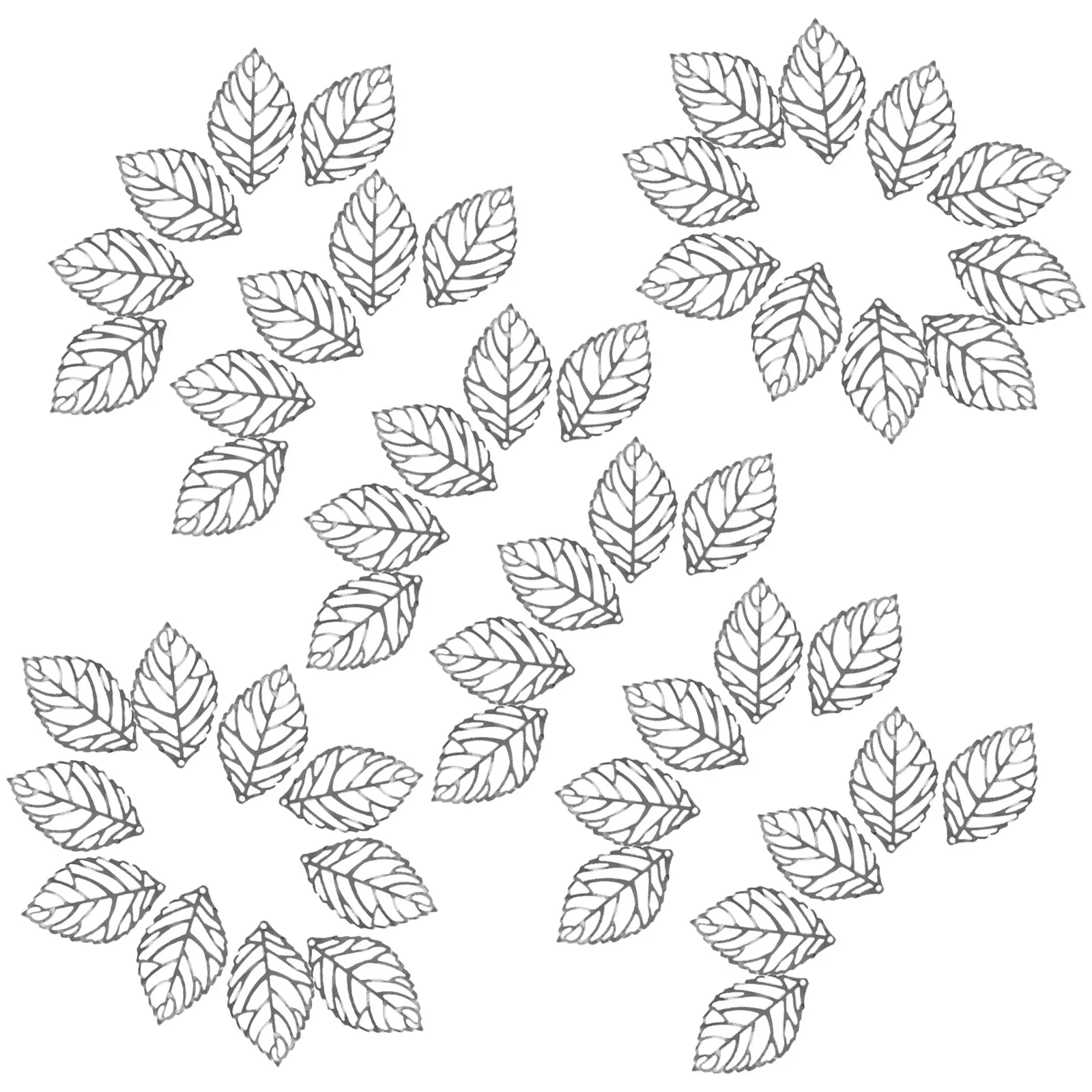 100 Pcs Silver Hollow Leaf Charms Leaves Iron Sheets Hair Barrettes DIY Headdress Material Embellishments
100 Pcs Silver Hollow Leaf Charms Leaves Iron Sheets Hair Barrettes DIY Headdress Material Embellishments