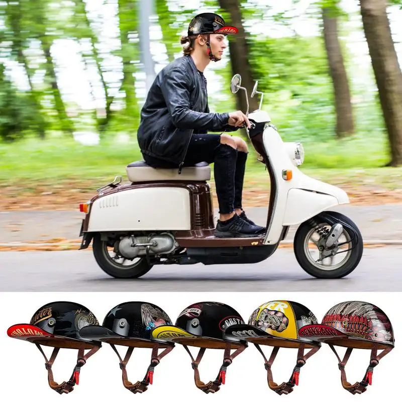 Motorcycle Half Helmet Retro Half Shell Moto Protector Superior Ventilation System Moto Protector For Street Cruiser Scooter
Motorcycle Half Helmet Retro Half Shell Moto Protector Superior Ventilation System Moto Protector For Street Cruiser Scooter