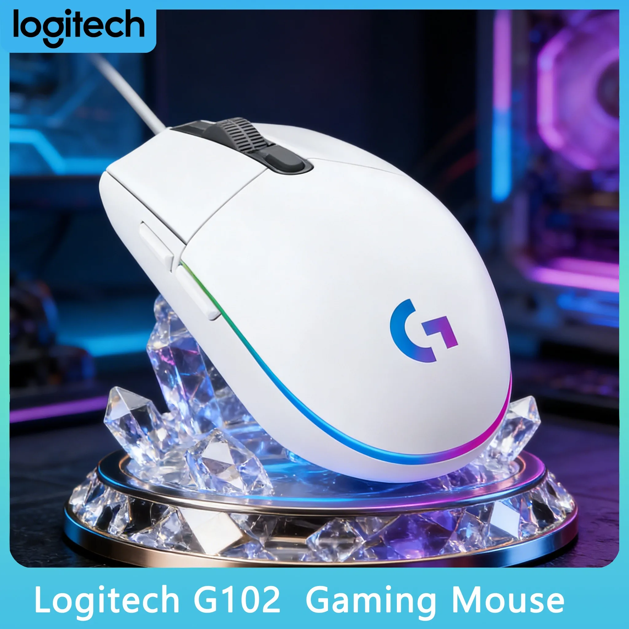 Logitech G102/G203/G402 Wired Gaming Mouse, 8000 DPI Adjustable, Customizable RGB, Ergonomic Gamer Mouse
Logitech G102/G203/G402 Wired Gaming Mouse, 8000 DPI Adjustable, Customizable RGB, Ergonomic Gamer Mouse