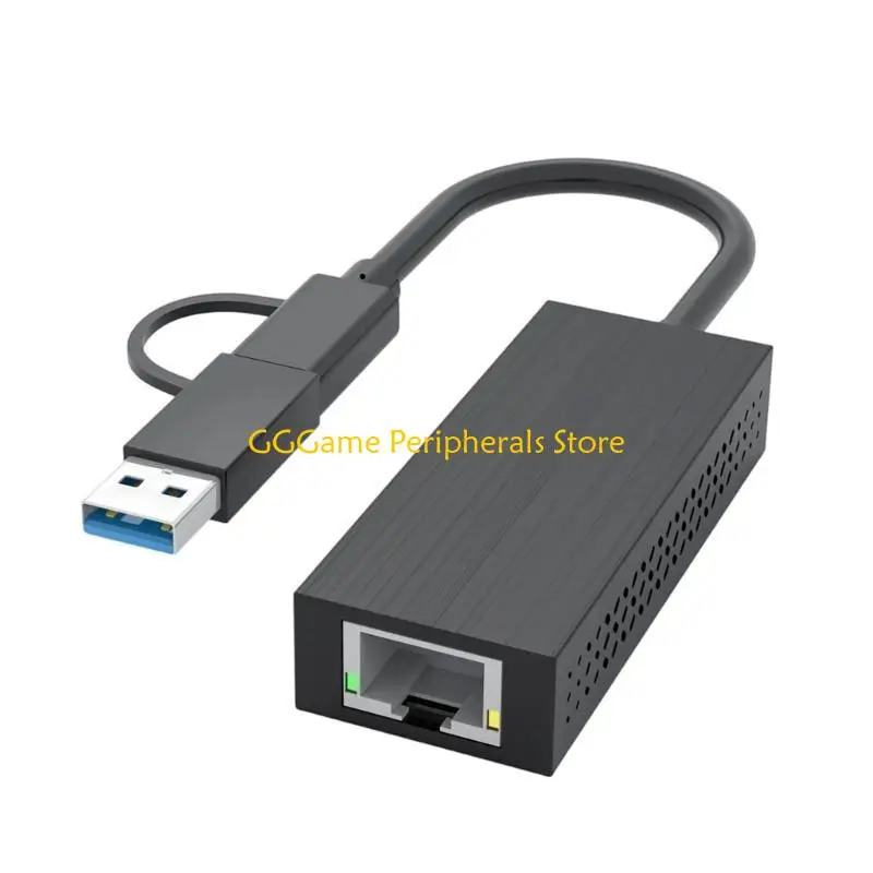 U55B 2,5-гигабитный Ethernet-конвертер USB или адаптер типа C к RJ45 для компьютера
U55B 2,5-гигабитный Ethernet-конвертер USB или адаптер типа C к RJ45 для компьютера