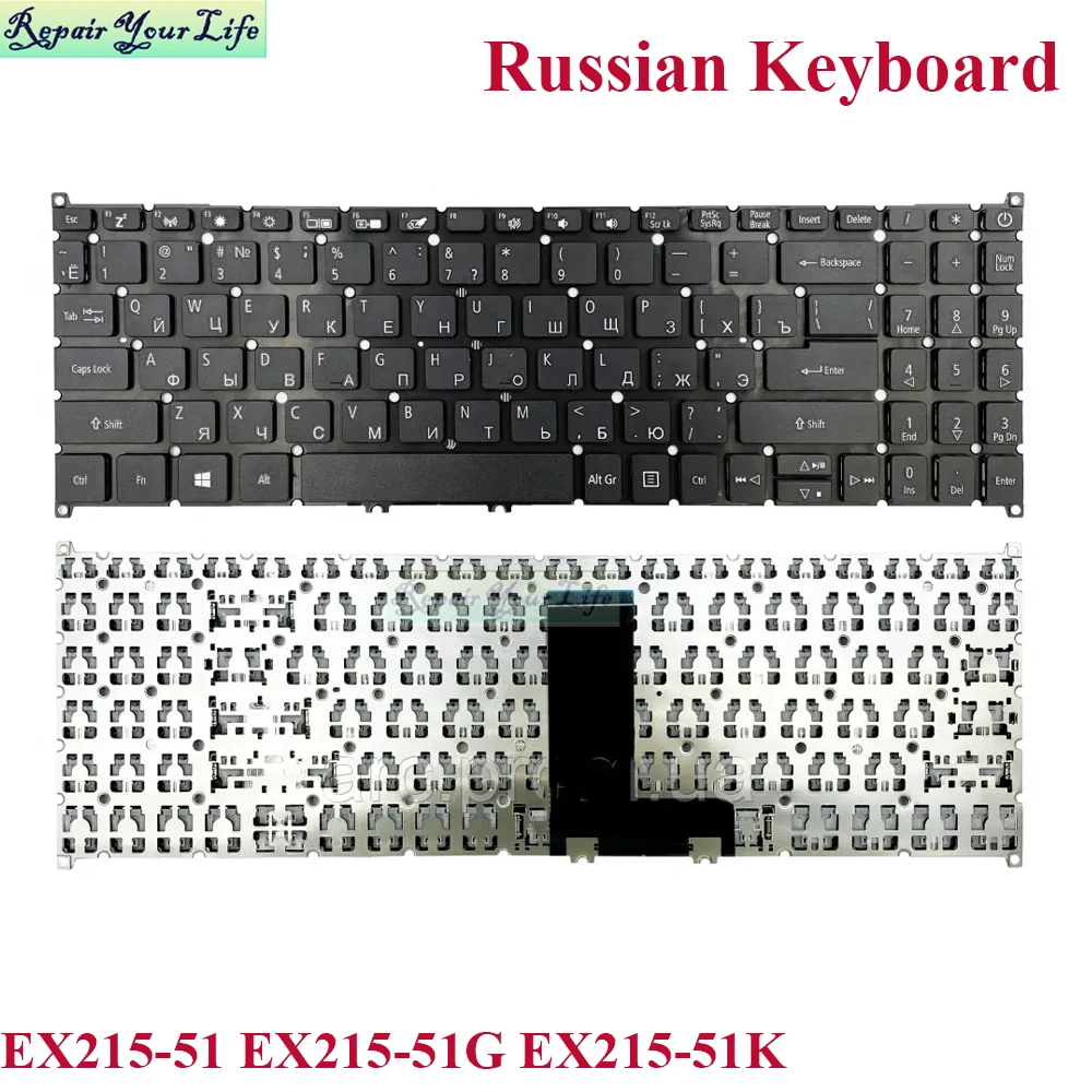 Русские клавиатуры RU/RUS для Acer Extensa 15 EX215-51 EX215-51K EX215-52 A515-53 A315-53 заменяемая Клавиатура ноутбука с подсветкой
Русские клавиатуры RU/RUS для Acer Extensa 15 EX215-51 EX215-51K EX215-52 A515-53 A315-53 заменяемая Клавиатура ноутбука с подсветкой